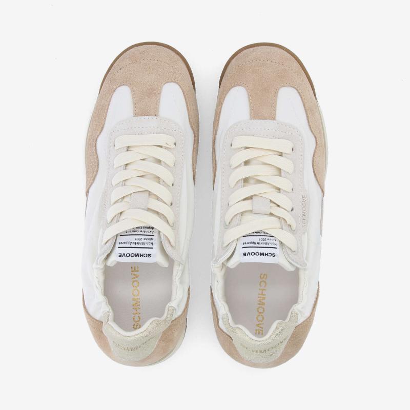CAMDEN SNEAKER W - NYL/SDE/CRYSTAL - OFF WHITE/BEIGE/GOLD
